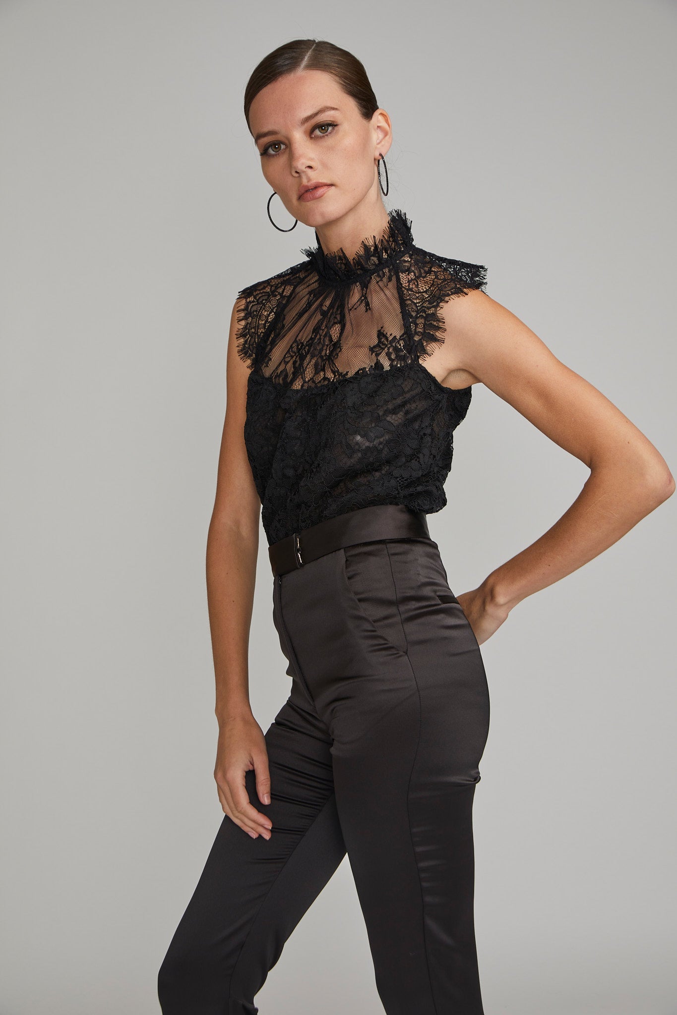 GENERATION LOVE Madalyn Lace Blouse in Black