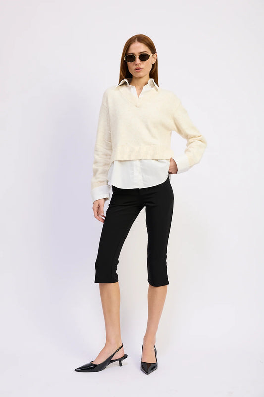 Stenston Mixed Media Sweater