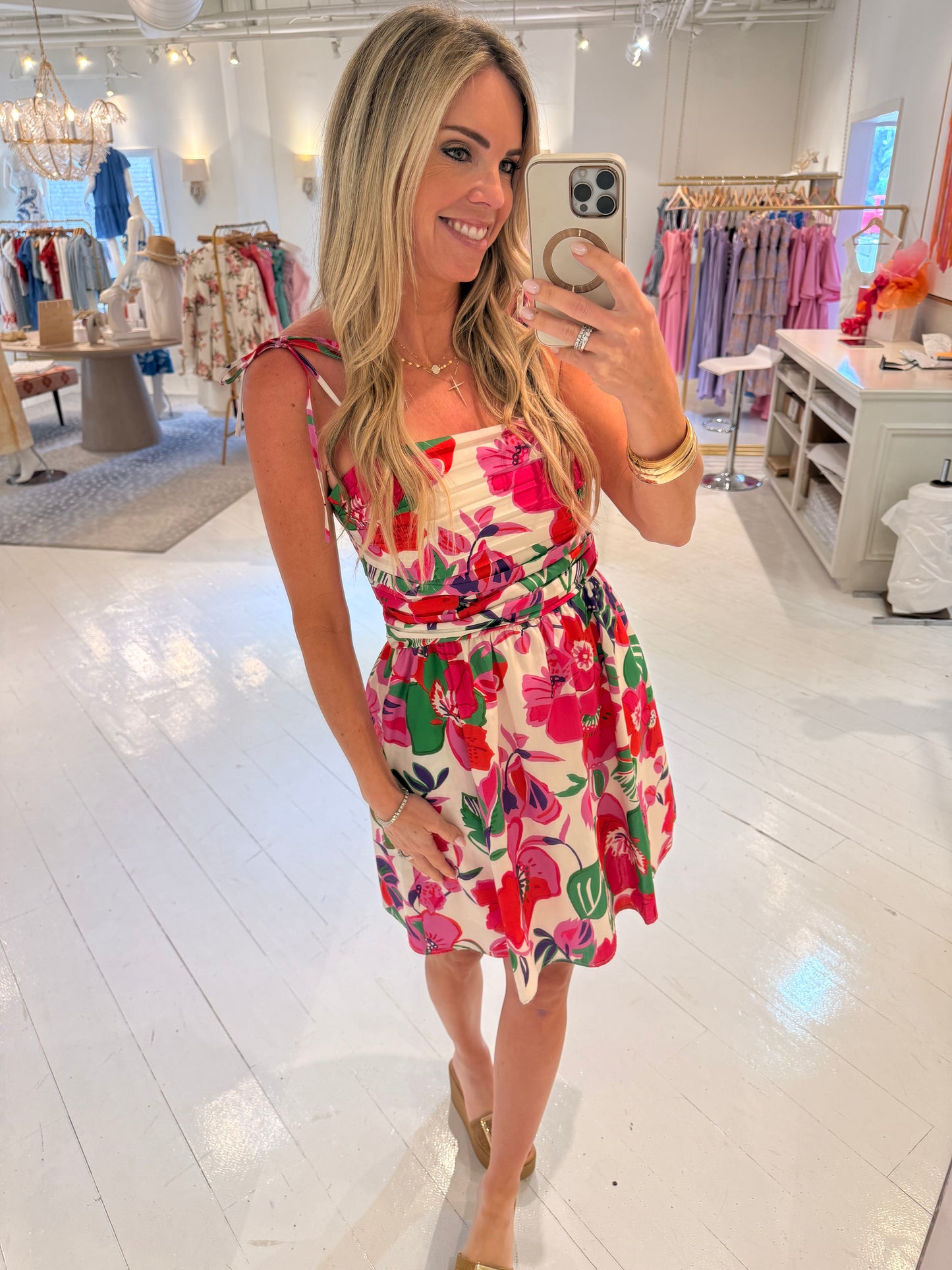 THML Jewles Floral Printed Dress
