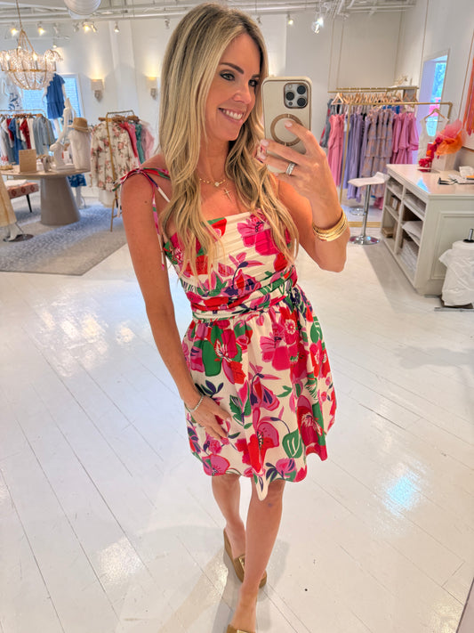 THML Jewles Floral Printed Dress