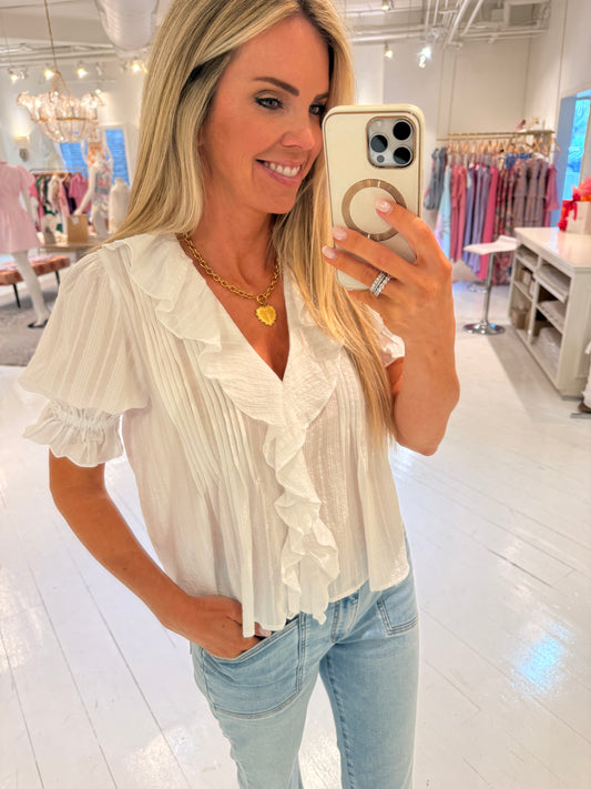 Avaline Ruffle Top