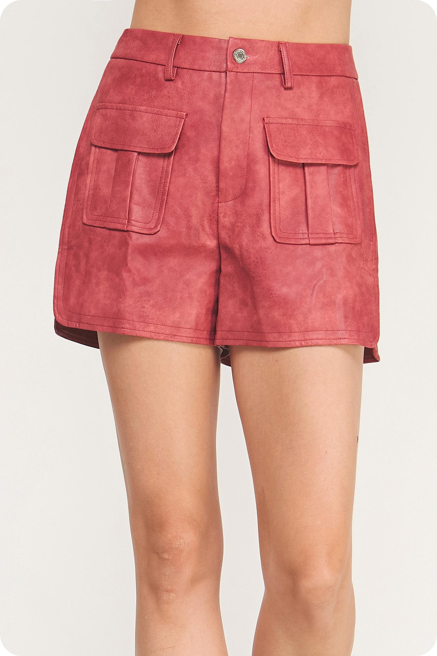 Kiki Leather Shorts