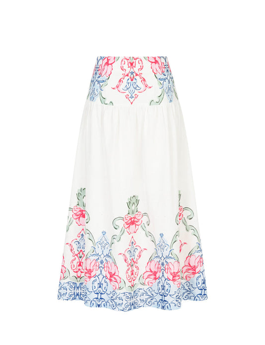 Beyond by Vera Kara Skirt in Matinee Sky