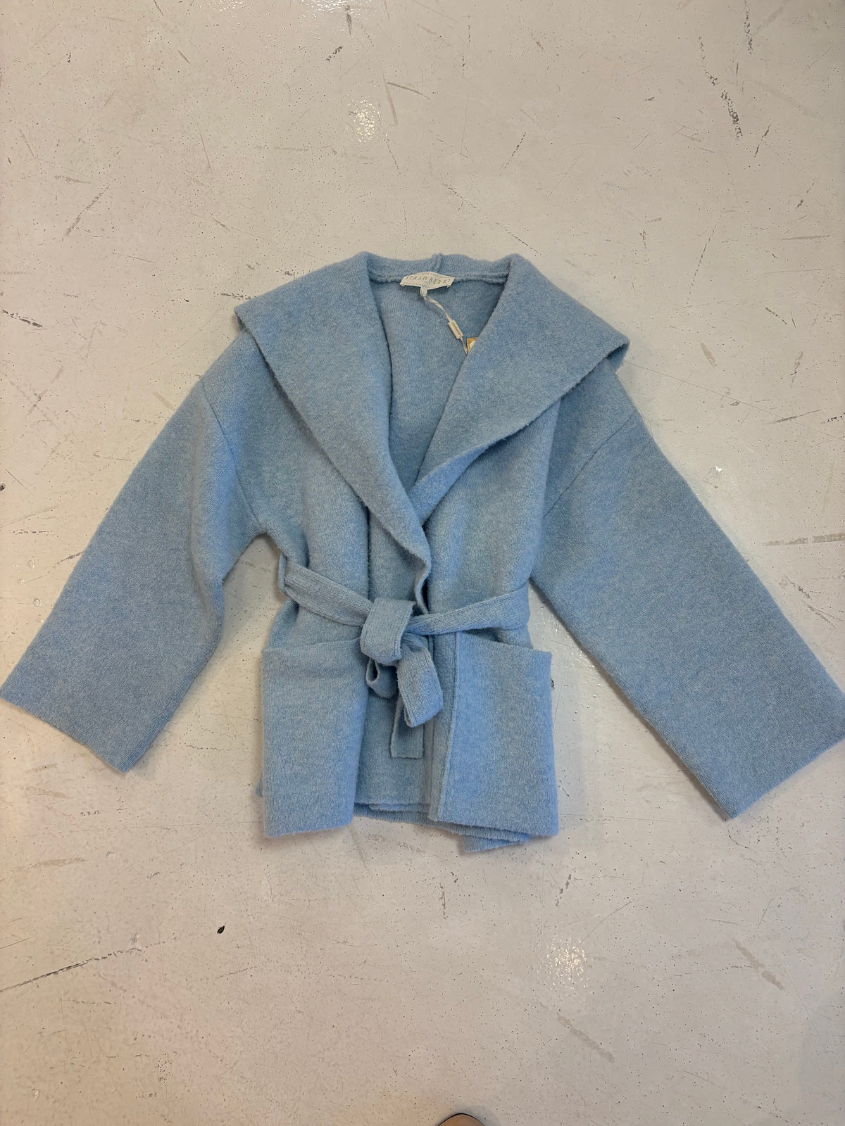 Strawberry Paris Mew Coat in light blue