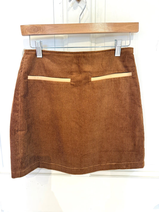THML Brown Corduroy Skirt
