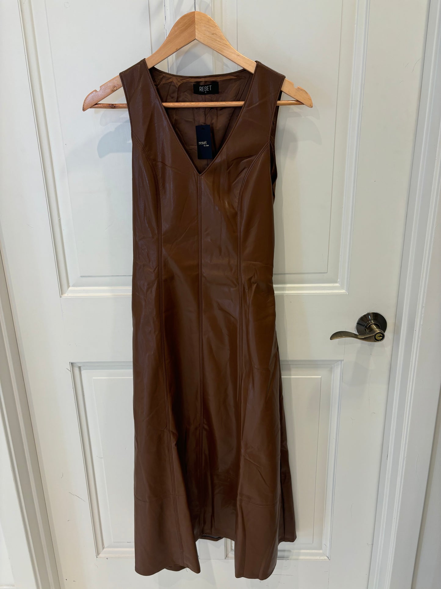 Glenda Leather Dress