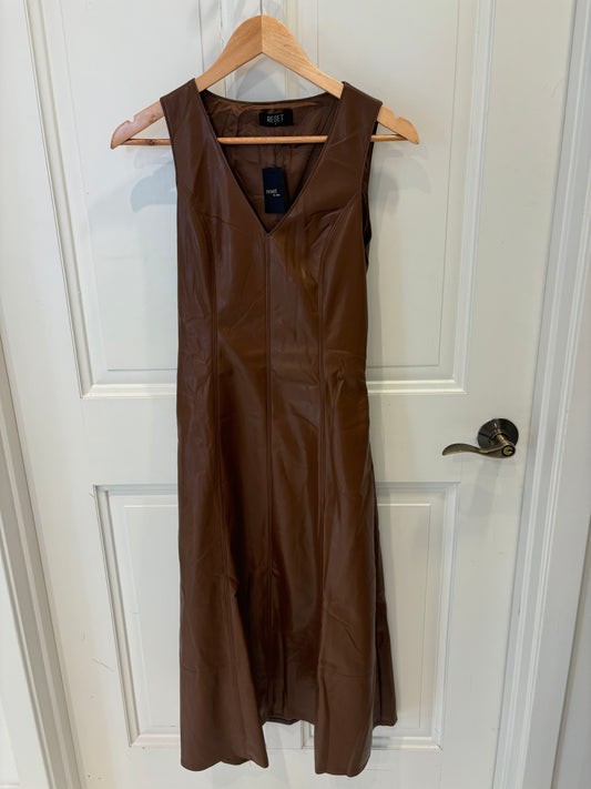 Glenda Leather Dress