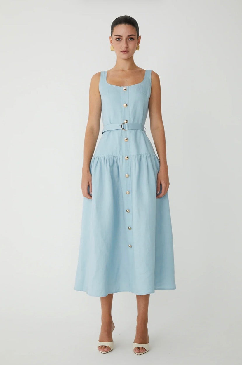 JS71 Callan Dress in Sky Blue