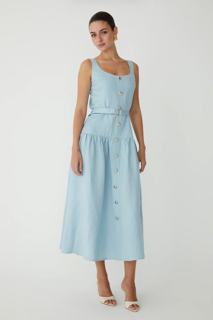 JS71 Callan Dress in Sky Blue