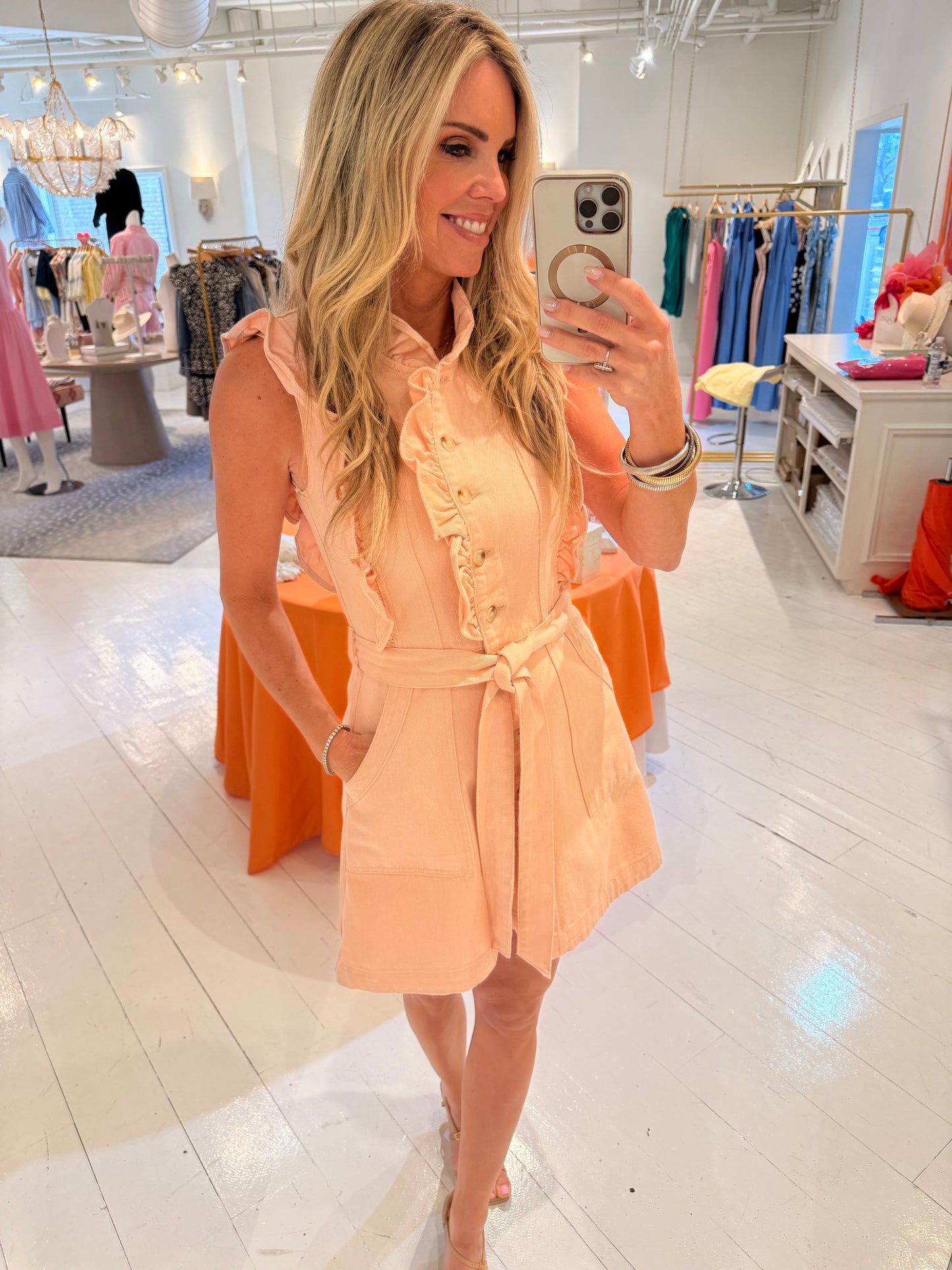 Carter Sleeveless Denim Dress