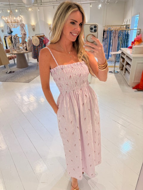 Stark X Pink Parrot Dress