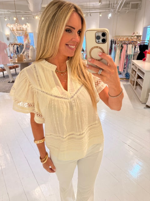 THML Emerson Lace Top