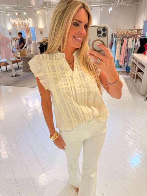 THML Annie Flutter Sleeve Top