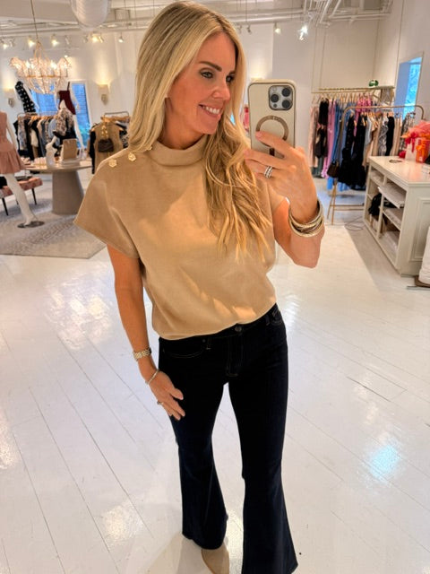 THML May May Suede Top