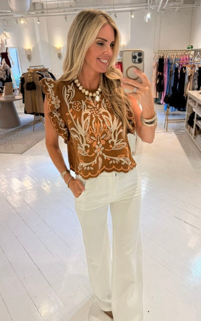 THML Deb Suede Top