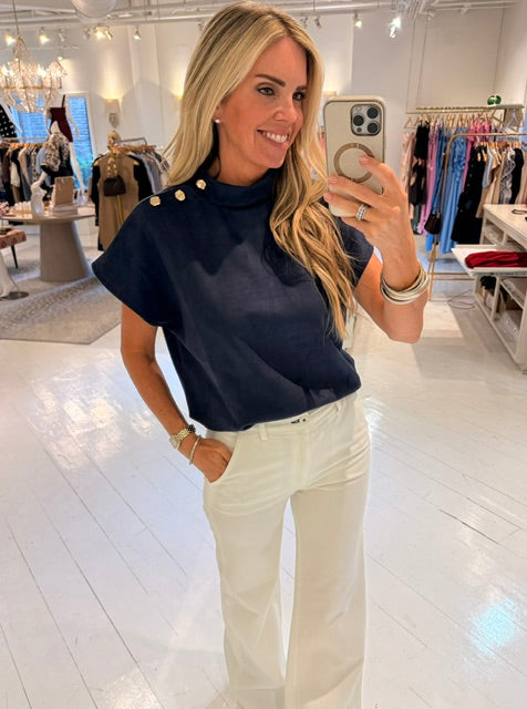 THML May May Suede Top