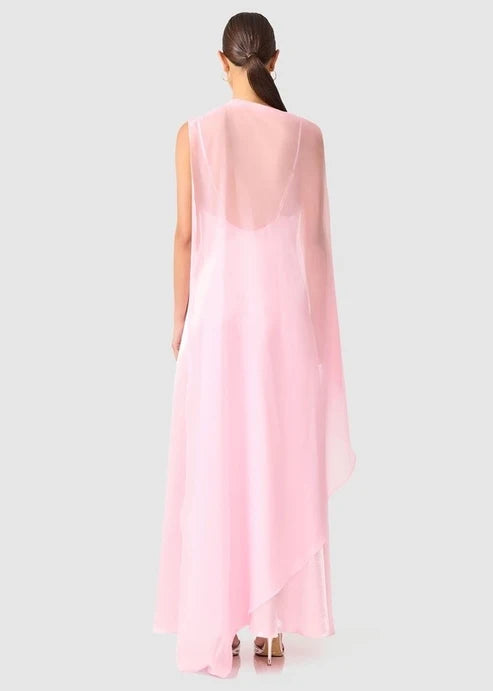 Elliatt Zimelle Cape Gown in Baby PInk