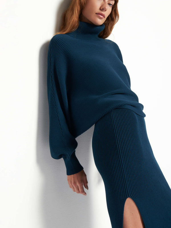 NATION Lane Turtleneck in Azule | PART OF A SET