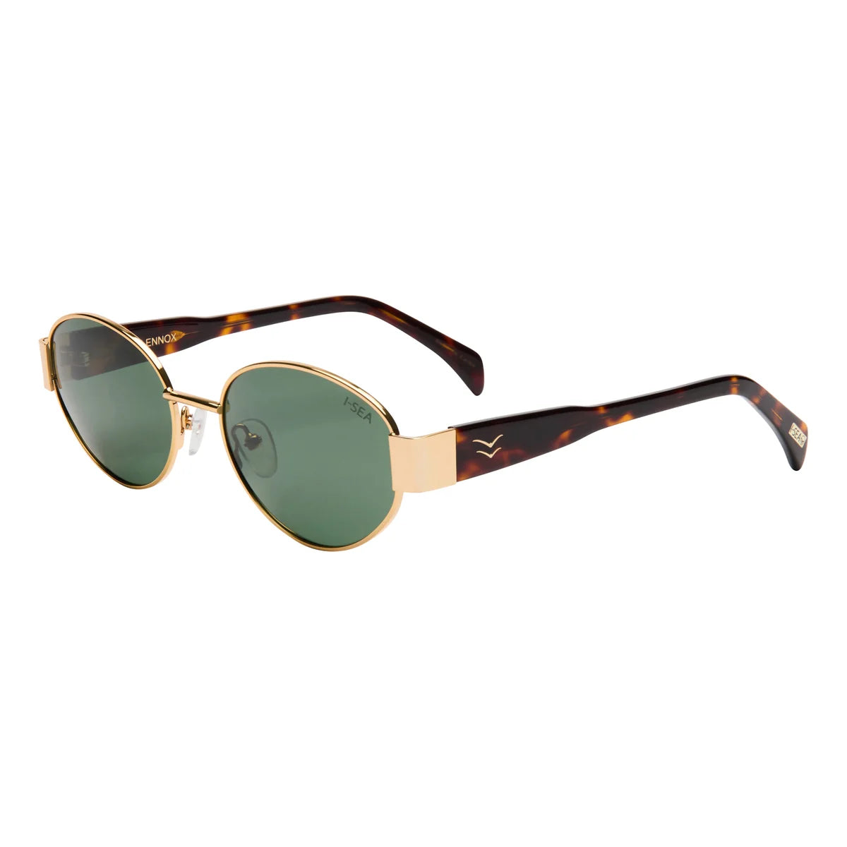 I-Sea Lennox Gold Green Sunglasses