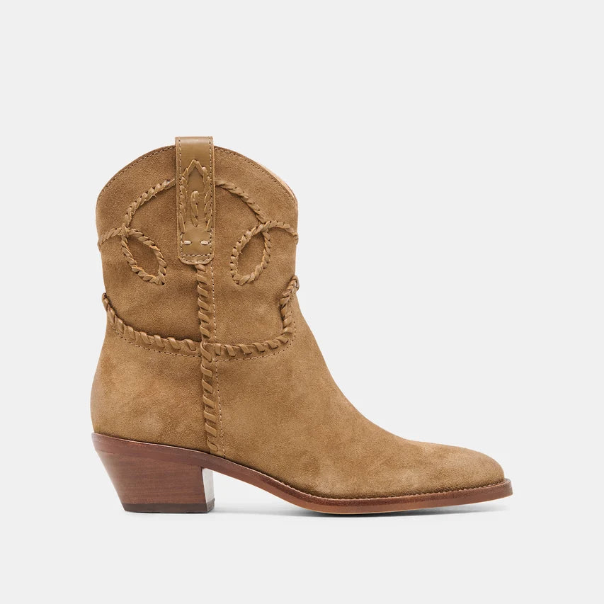 Dolce Vita Rudo Boots In Brown Suede
