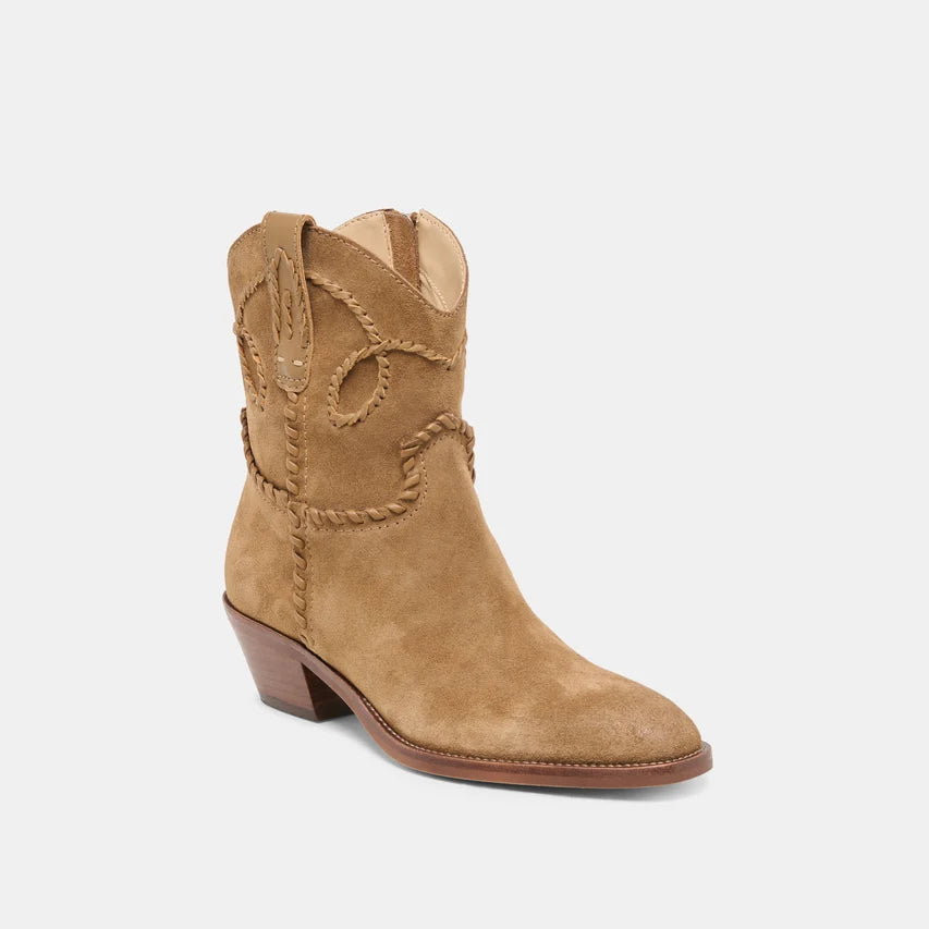 Dolce Vita Rudo Boots In Brown Suede
