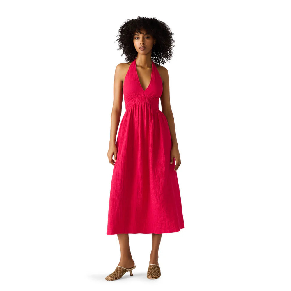 Steve Madden Pippa Halter Gauze Dress