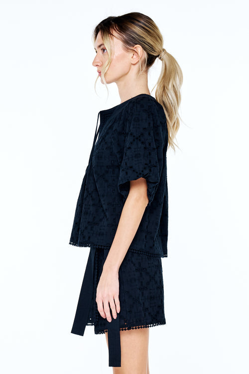 Ciebon Delphi Embroidered Eyelet Set