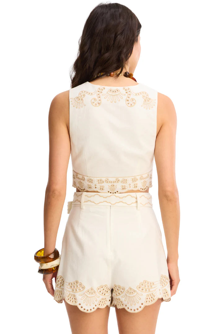 Allison Embroidered Ainsley Shorts