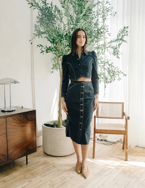 Love the Label Apolline Midi Skirt