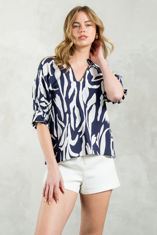 The Stacy Print Top