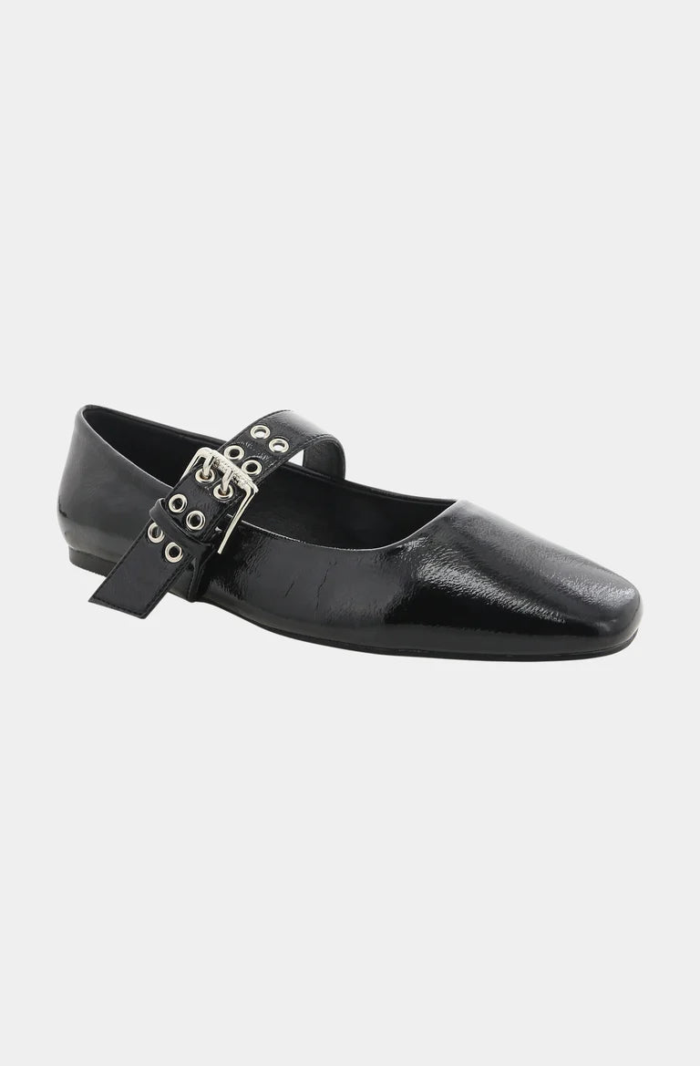 Billini Faris Crinkle Patent Flat
