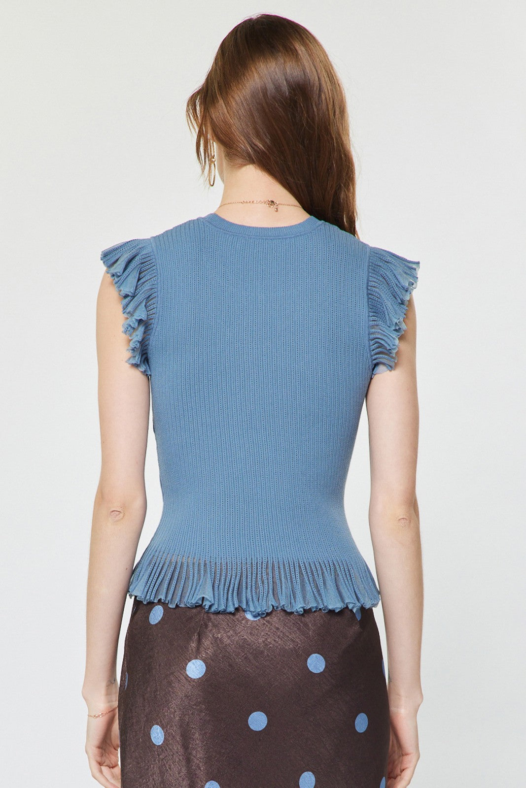 Ronny Flutter Sleeve Sweater Top