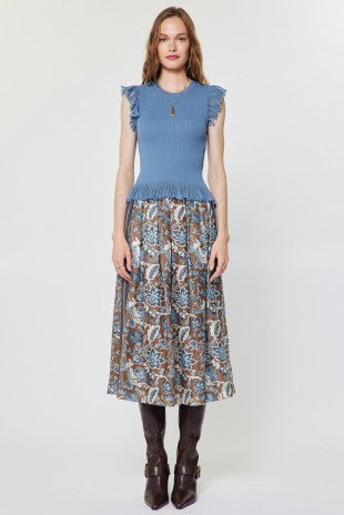 Ronny Flutter Sleeve Sweater Top