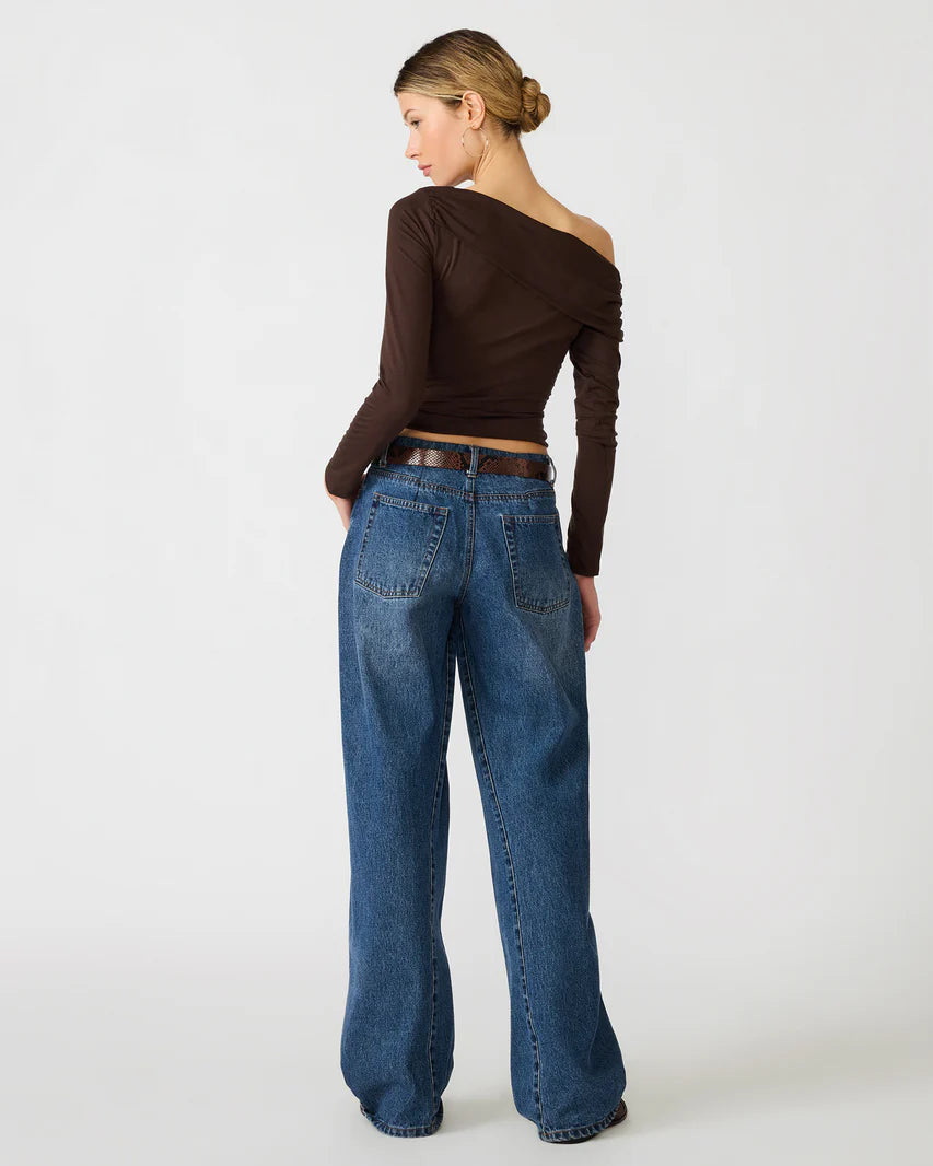 Steve Madden Ryder Knit Top in Walnut