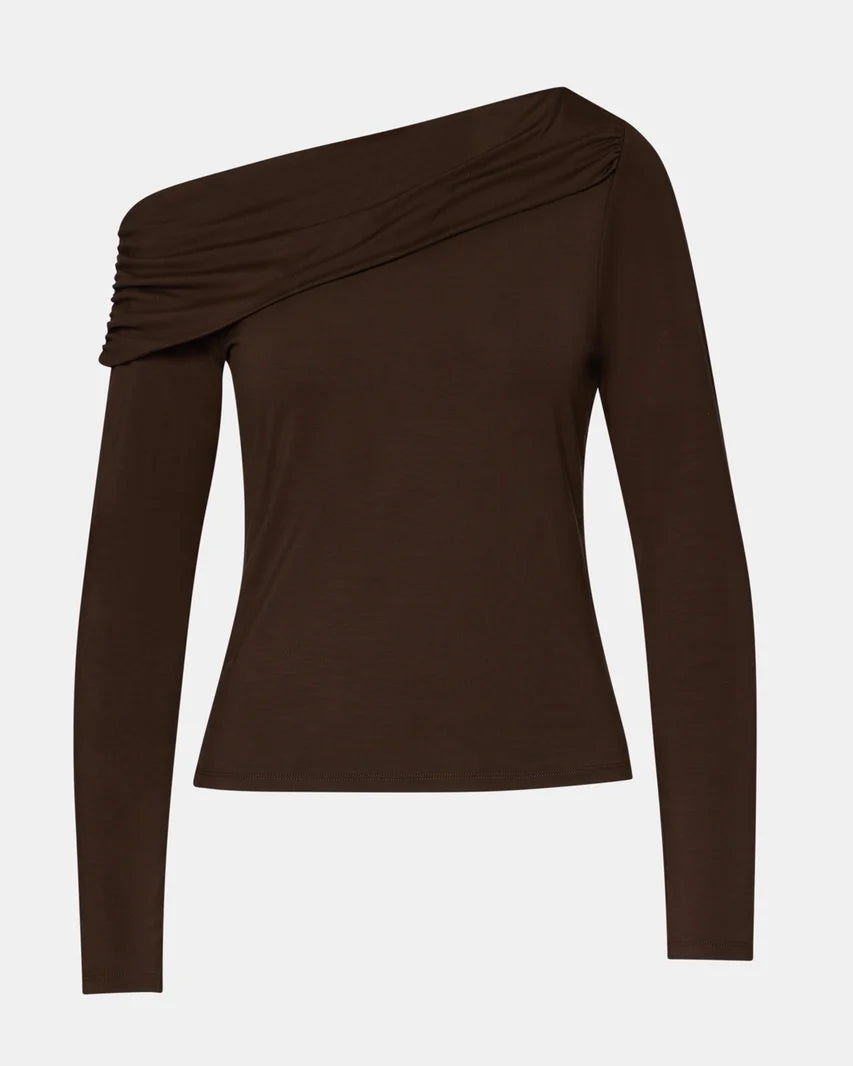Steve Madden Ryder Knit Top in Walnut