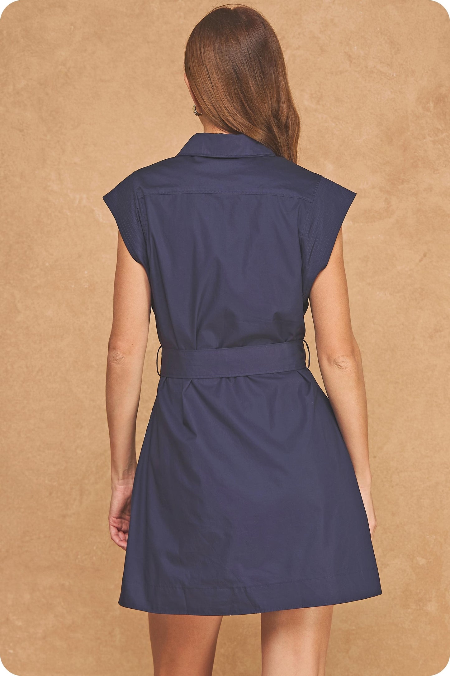 Alva Embroidery Detail Mini Dress