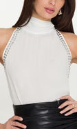 Generation Love Brenna Studded Halter Blouse