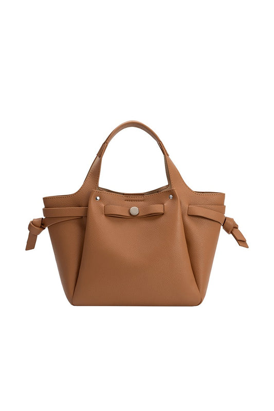 Melie Bianco Avril Top Handle Bag in Caramel