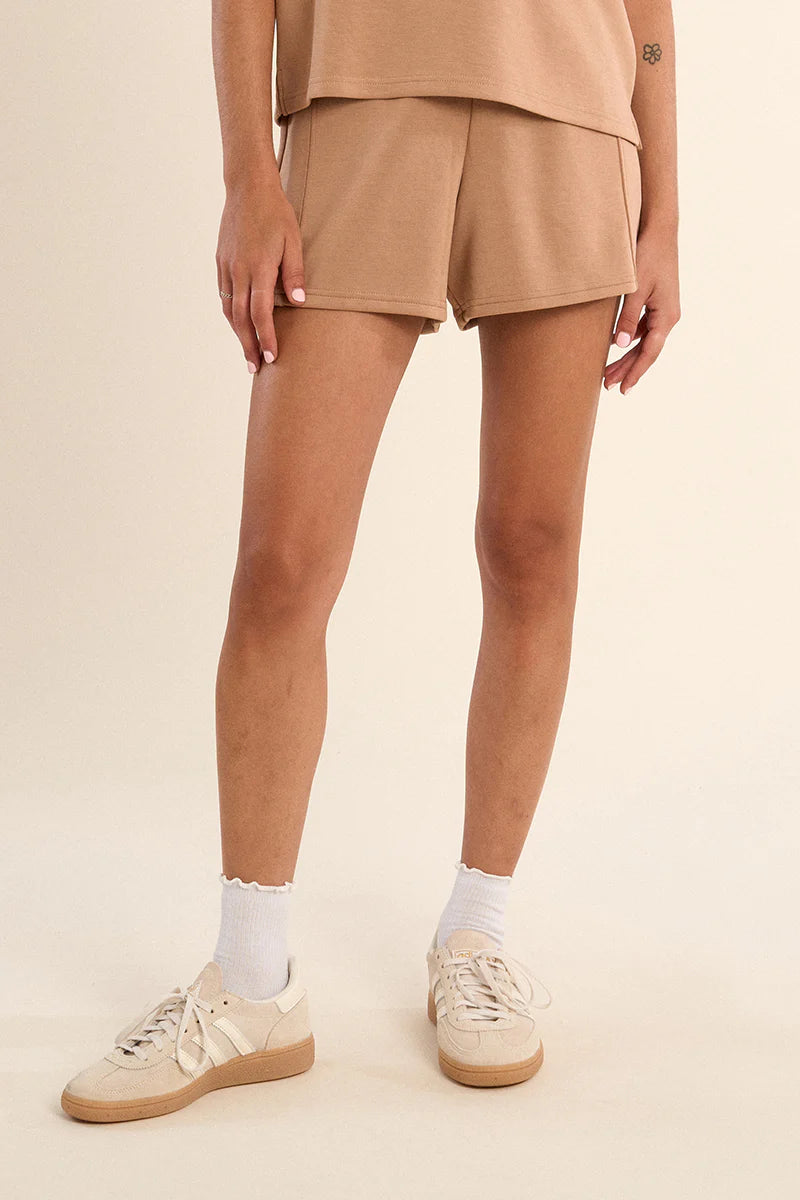 Gabrielle Colette Shorts and Gala Top Set in Camel
