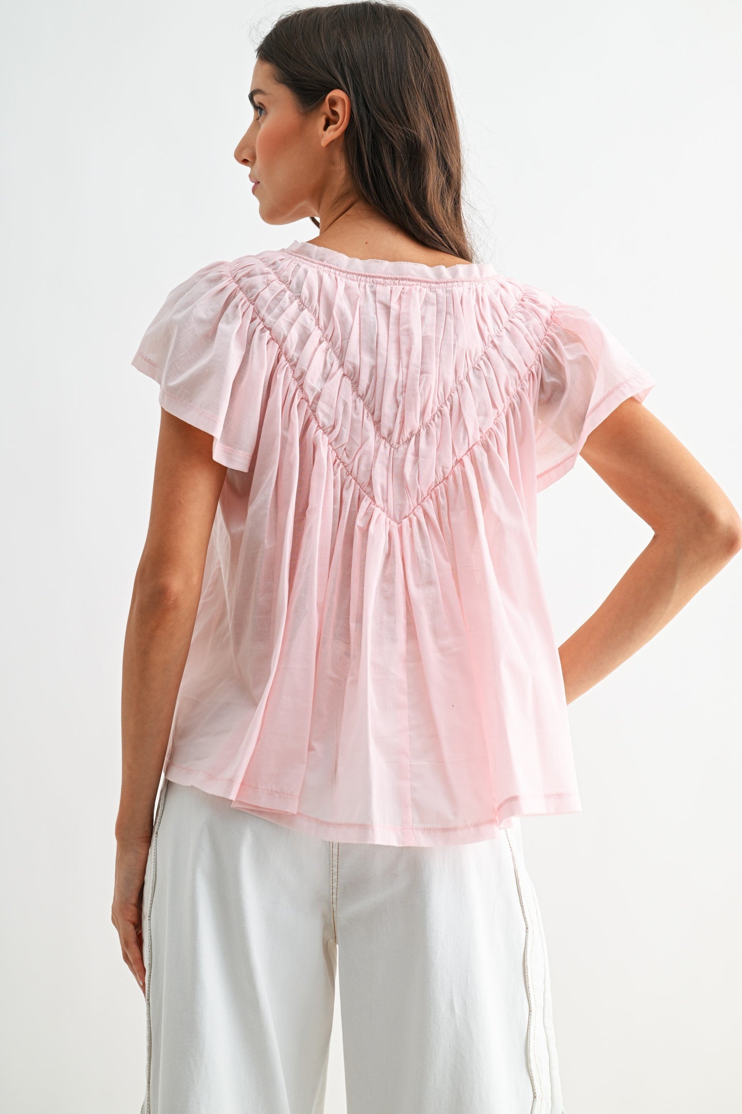 Millie Flutter Sleeve Blouse