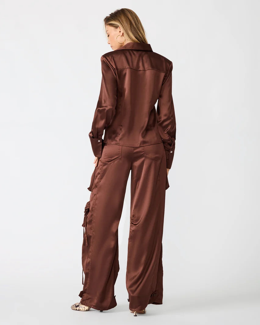 Steve Madden Mare Top In Chocolate
