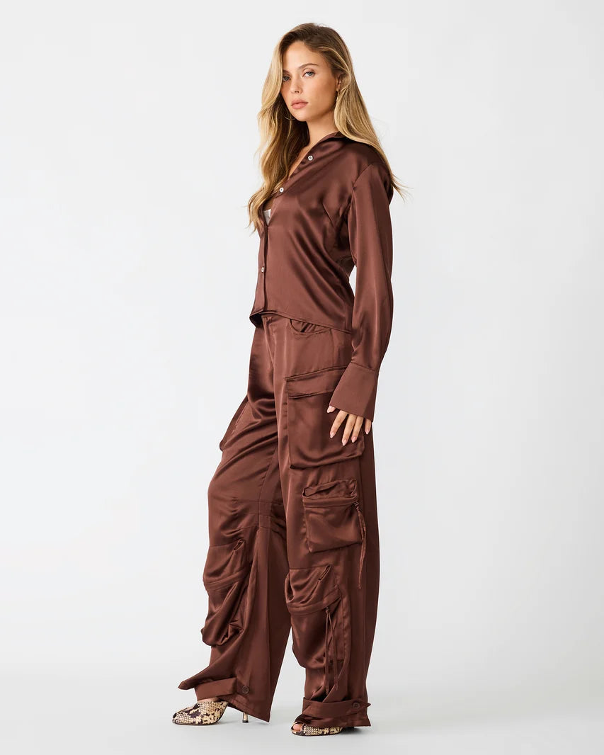 Steve Madden Mare Top In Chocolate