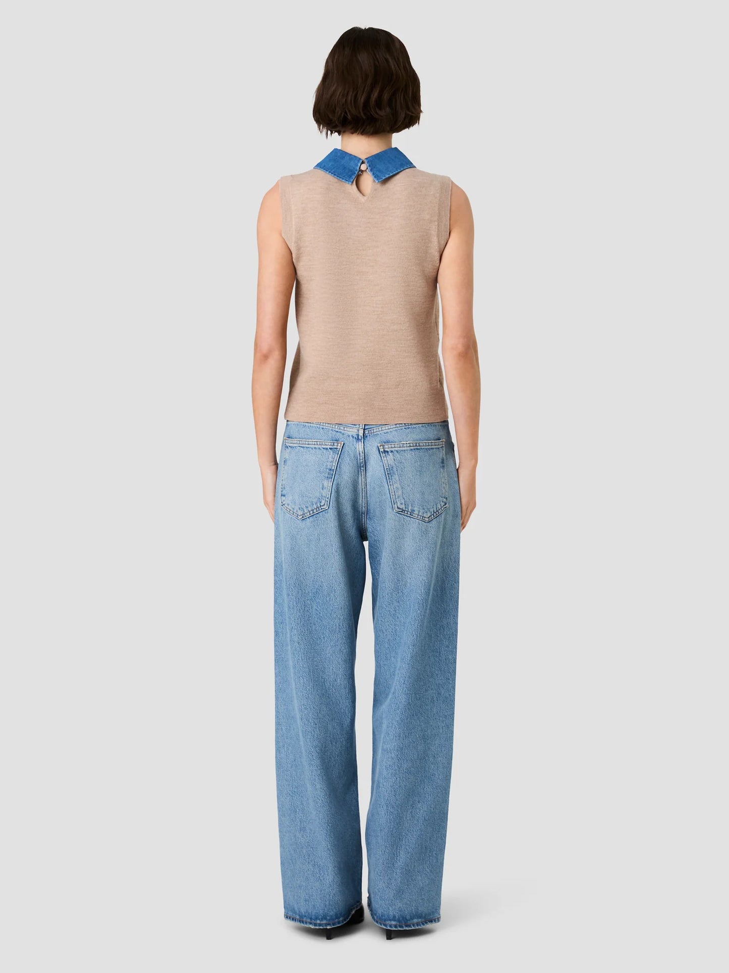 French Connection Collared Knit Vest