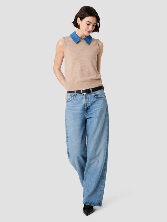 French Connection Collared Knit Vest