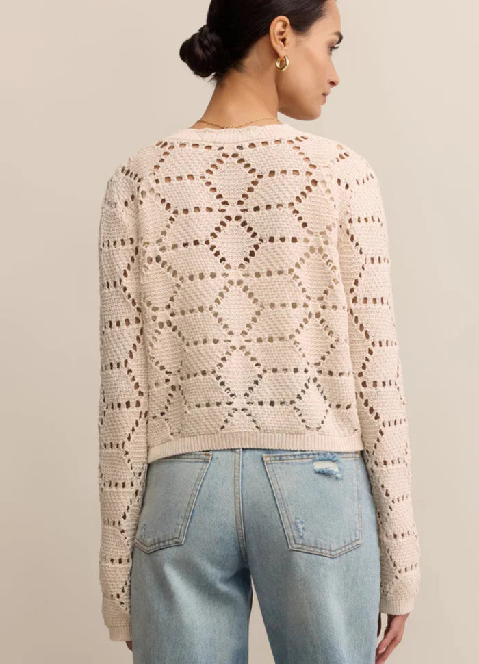 Z Supply Cora Crochet Button Cardigan