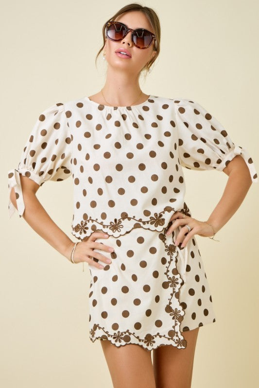Shawn Polka Dot Set