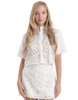 Karina Grimaldi Elin Embroidered Top