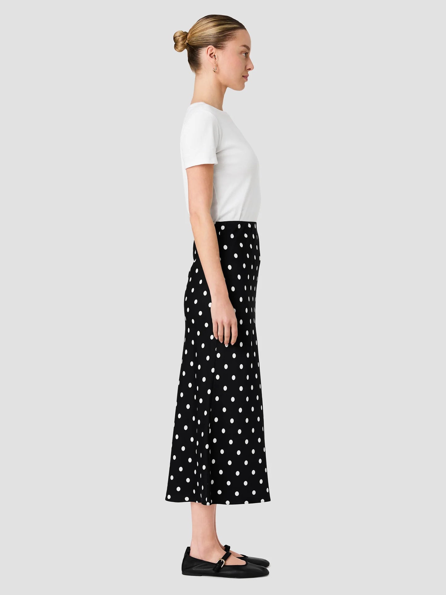 French Connection Ennis Satin Polka Dot Mini Skirt