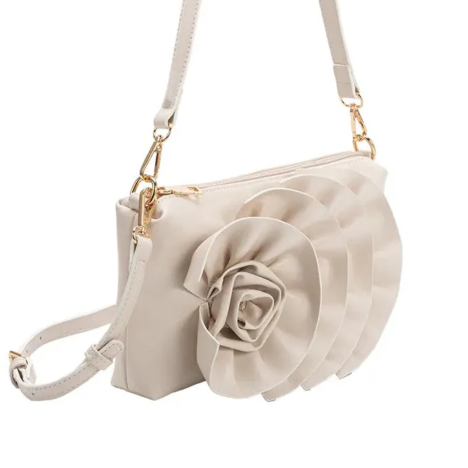 Melie Bianco Florence Shoulder Bag in Ivory