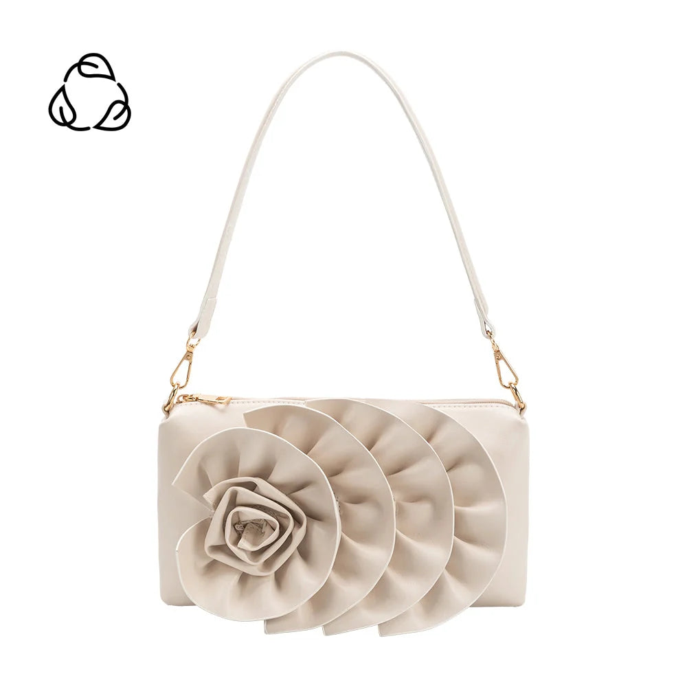 Melie Bianco Florence Shoulder Bag in Ivory